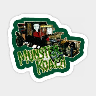 Munsters Koach, distressed Sticker